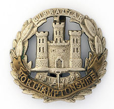 Northamptonshire Regiment cap badge ww1
